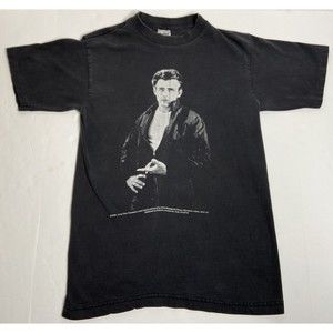 VTG 1990 James Dean Portrait SS Murina T Shirt Men's Large Black 90s Actor Movie